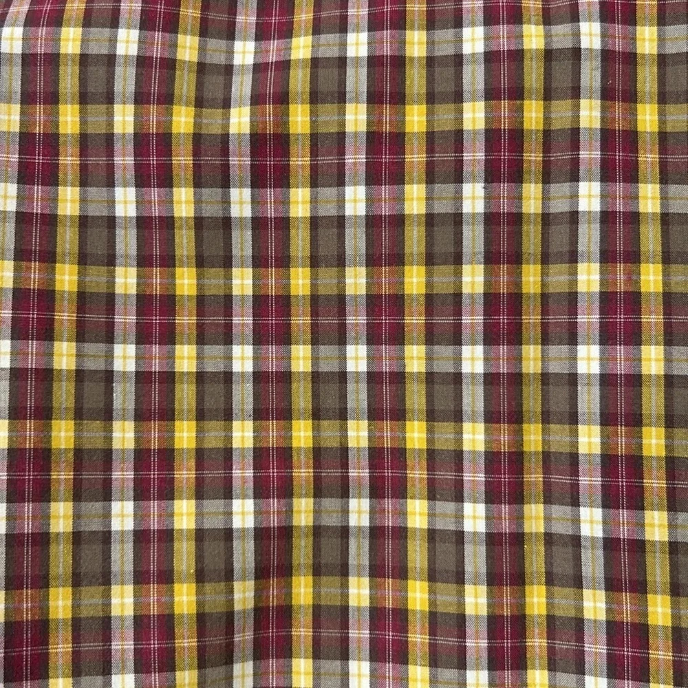 Cinch Western Cotton Plaid Button Down Short Sleeve Shirt Men’s Size Medium - Picture 7 of 7